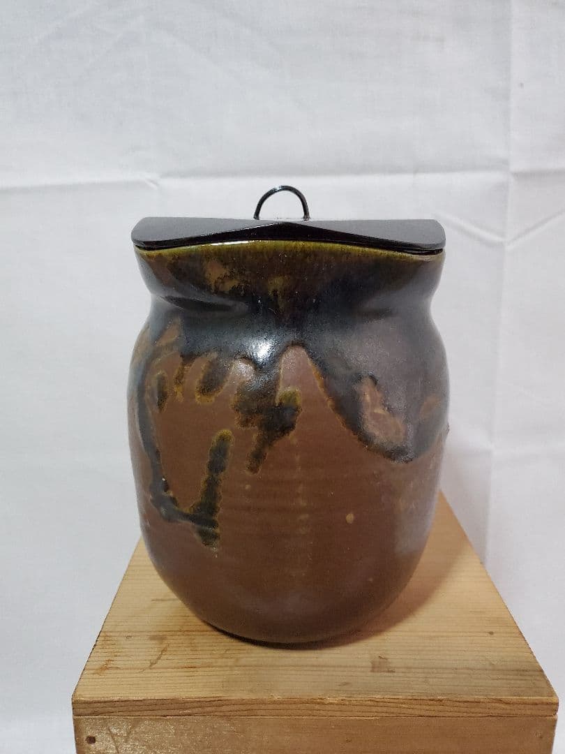 茶道具　高取焼時代ものの水指　骨董品、美術品