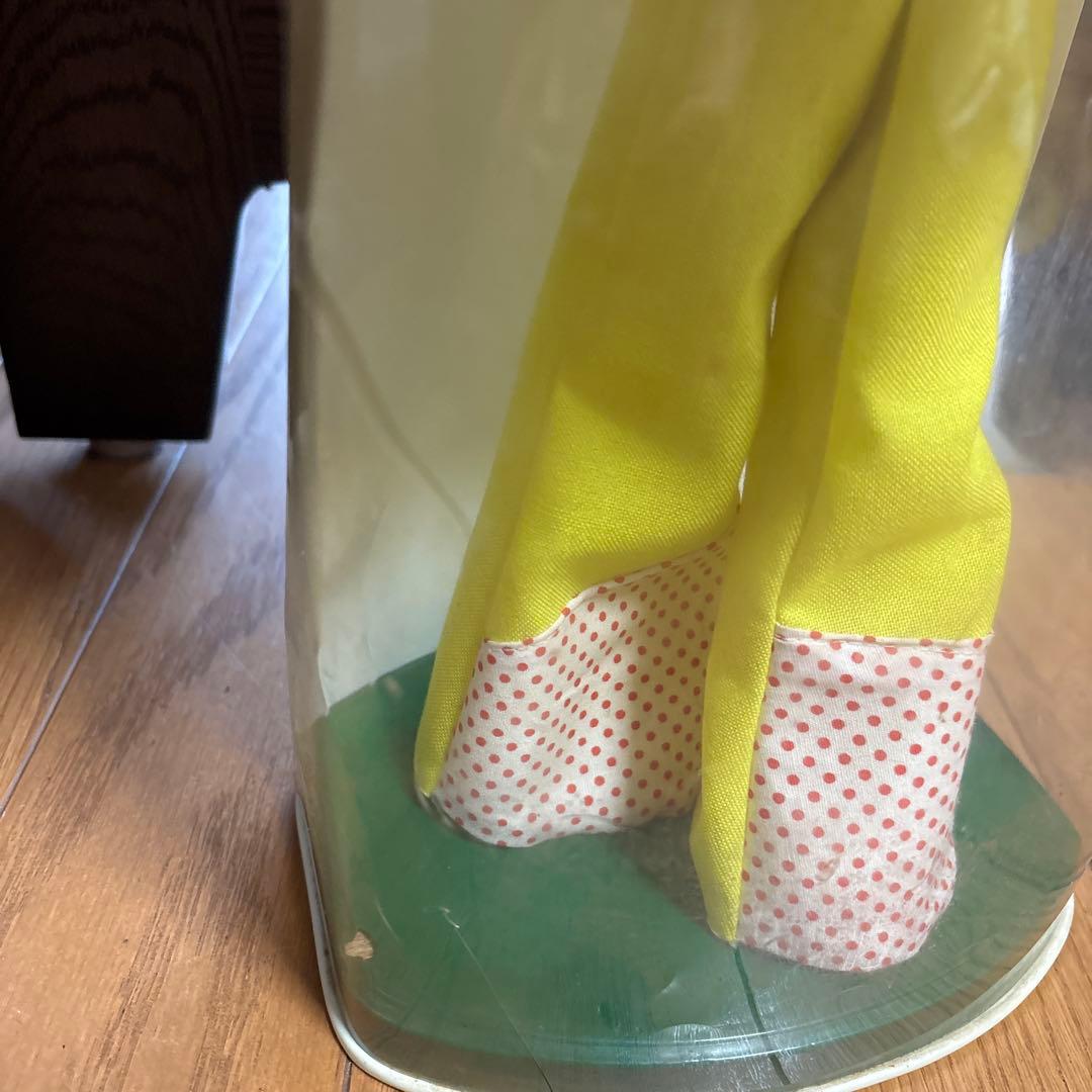 昭和 レトロ ポーズ人形 アンティーク ドール ロングヘア 女の子 飾り ケース