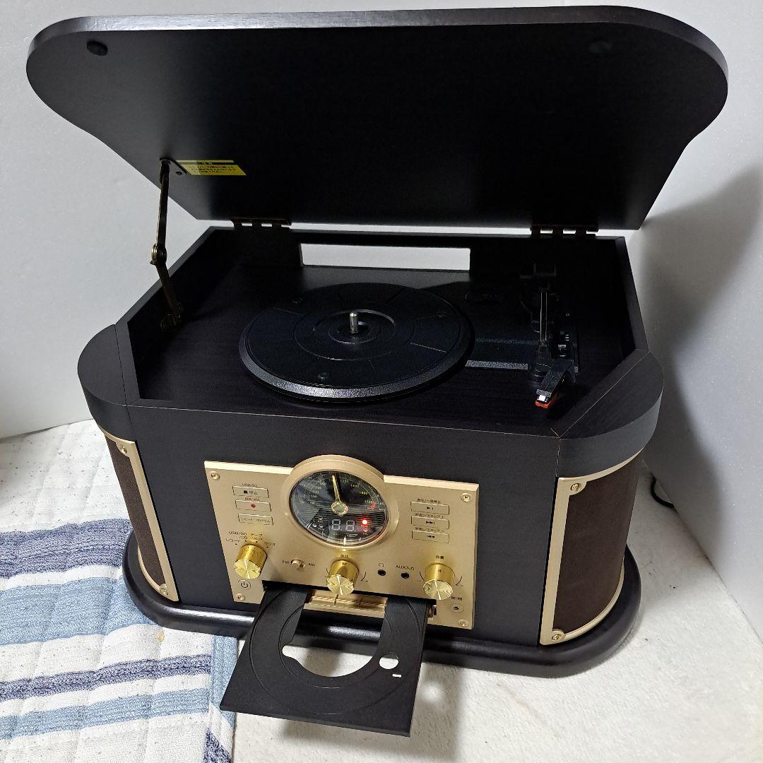 山善 Qriom キュリオム マルチレコードプレーヤー MRP-M100CR