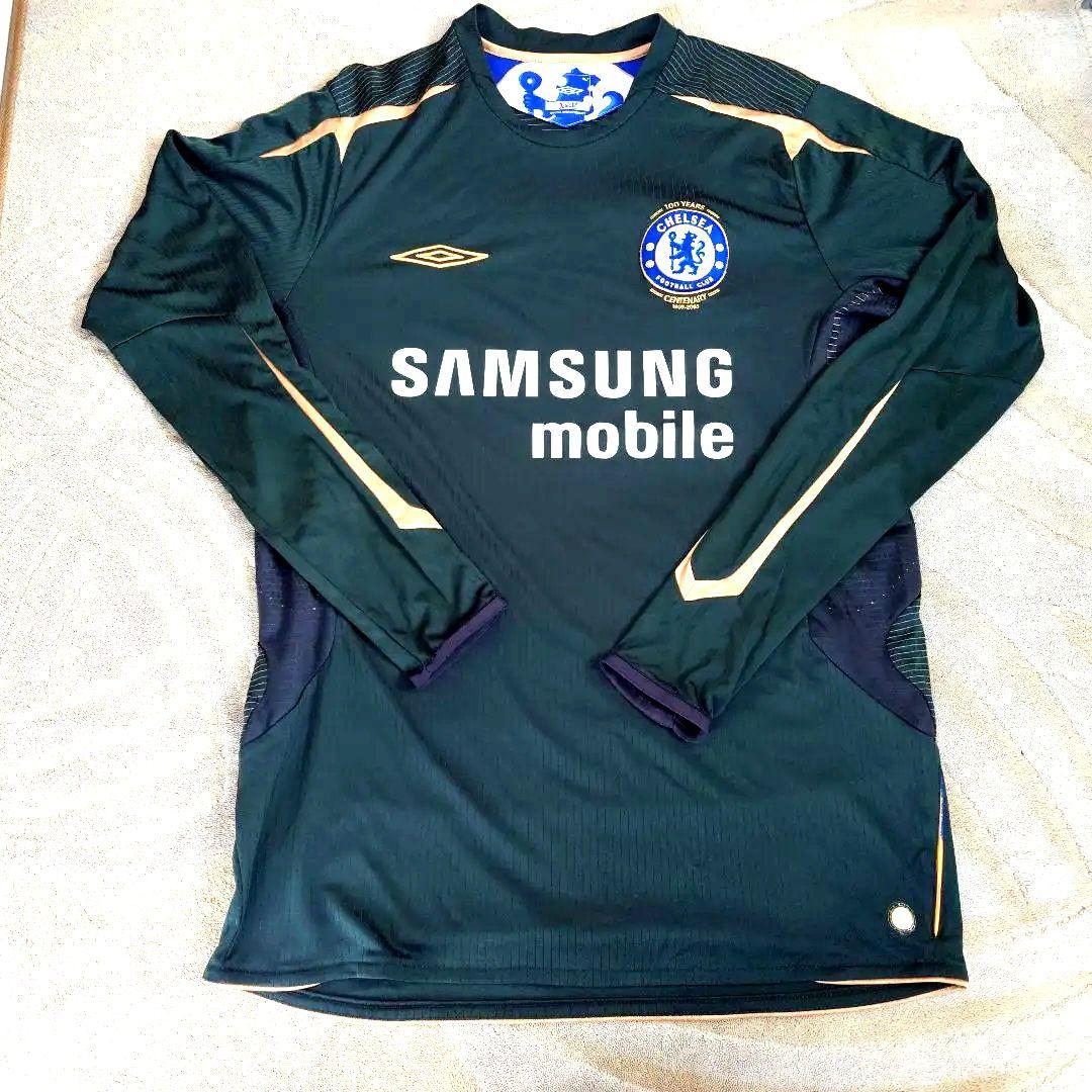 Chelsea Umbro 長袖シャツ ダークグリーン
