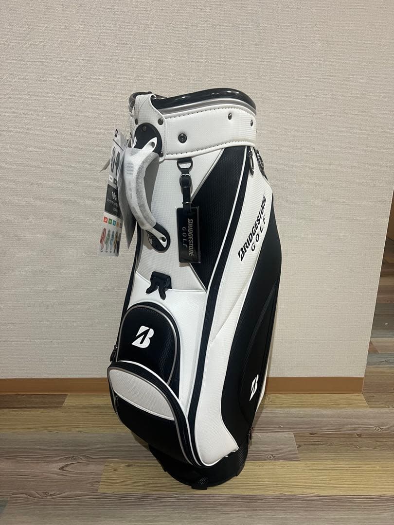BRIDGESTONE GOLF （ブリヂストン　ゴルフ）キャディバッグ 白黒