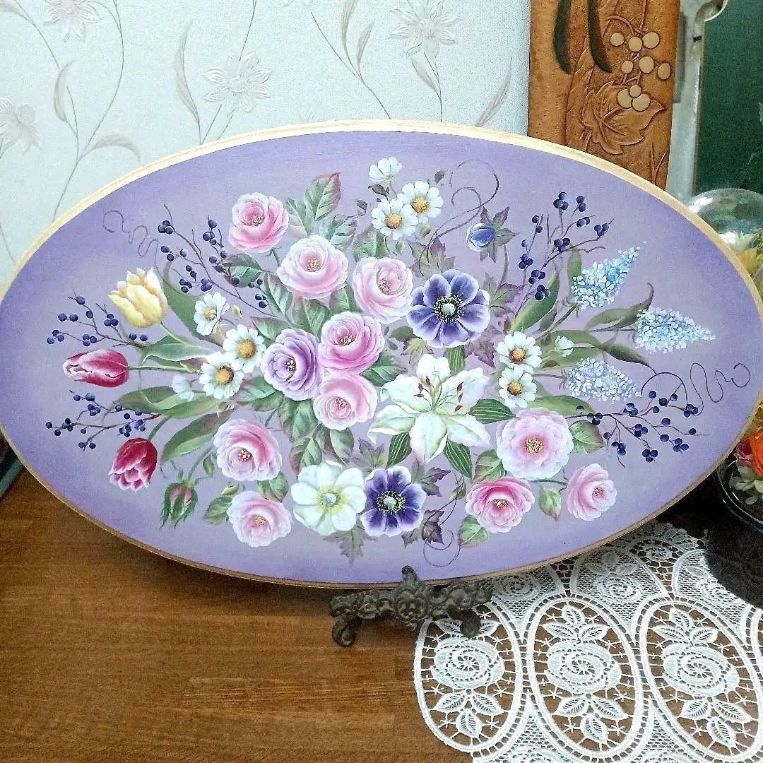 トールペイント作品　百花繚乱2025-1