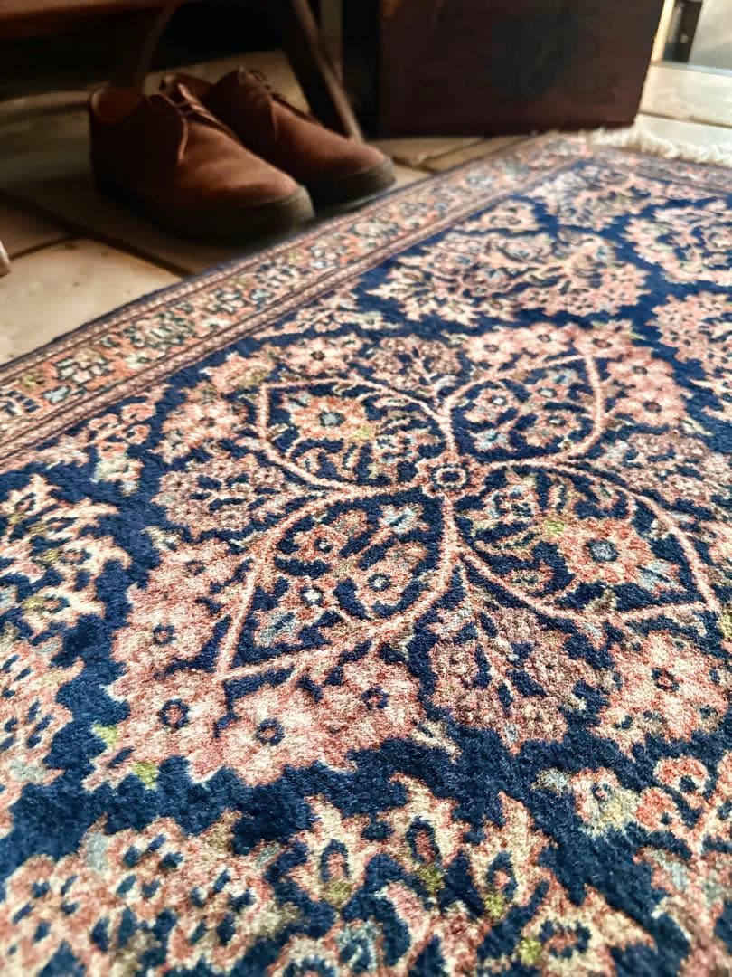 トライバルラグ　ヴィンテージラグ　ペルシャ絨毯　サルーク　ヴィレッジラグ　美品