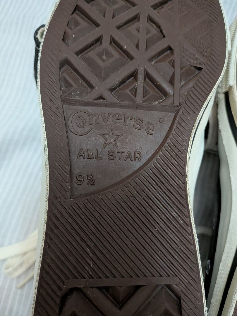80s コンバース　オールスター　ハイカット　黒　28㌢　9ハーフ　USA製