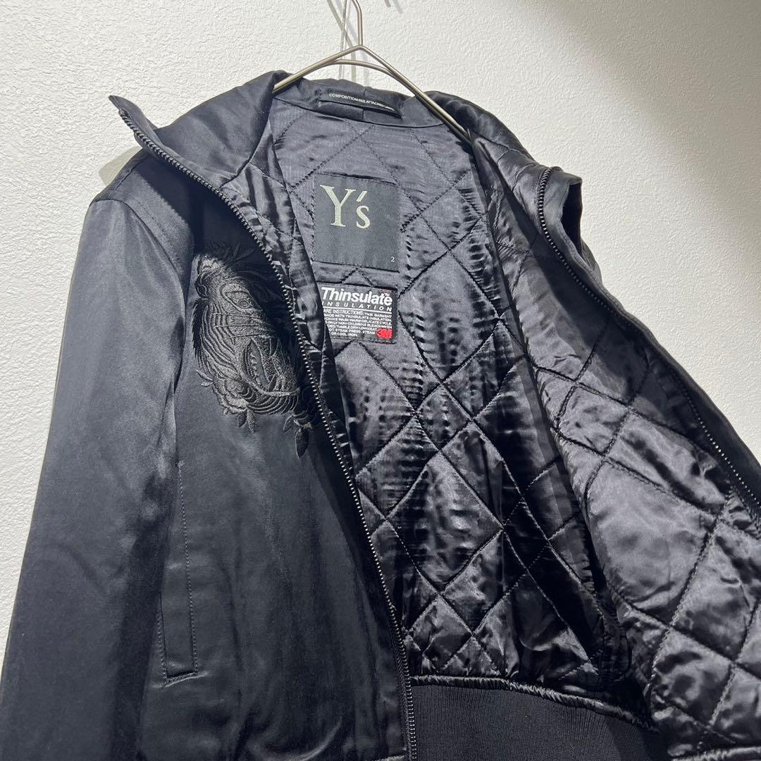 希少 美品 ワイズ 上質 刺繍 デザイン スカジャン ジップジャケット ブルゾン