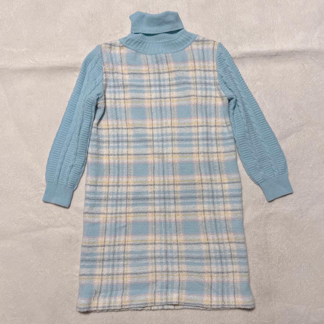 courreges クレージュ ニットワンピース ニット ロゴ ロゴワンピース