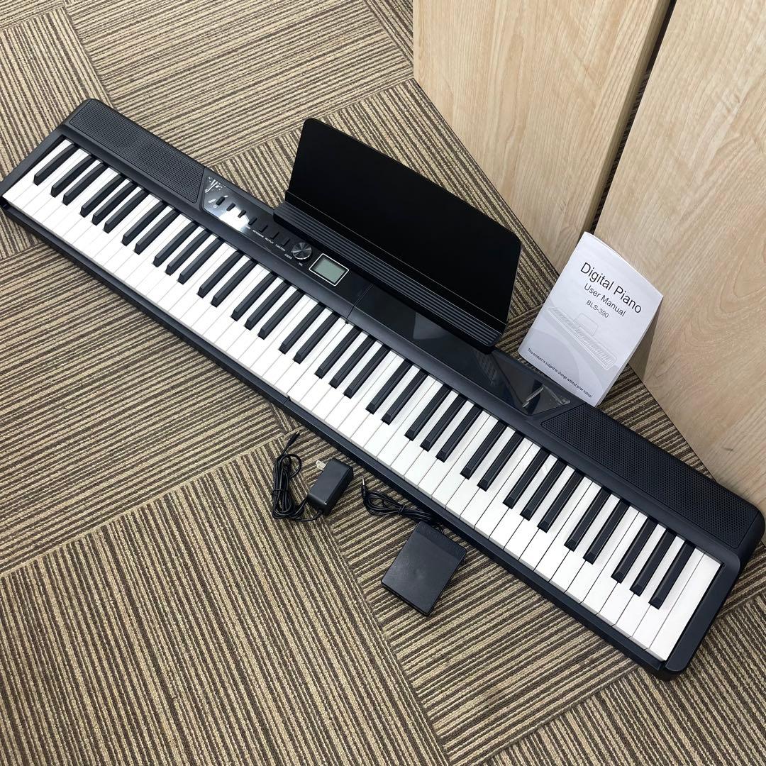 新品未使用◆電子ピアノ 88鍵盤 高音質 多機能 ブラック 黒