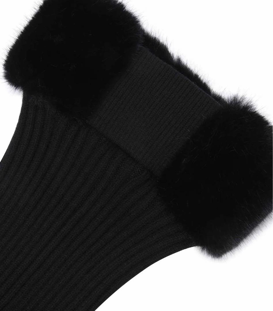 ANEW レッグウォーマー　ブラック