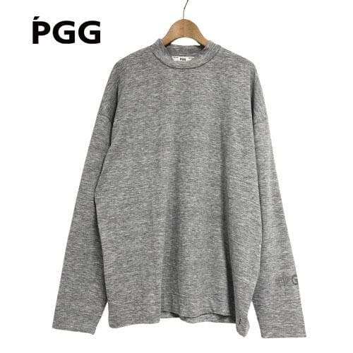 ○★新品未使用　PGG PEARLY GATES　モックネックシャツ　5　グレー