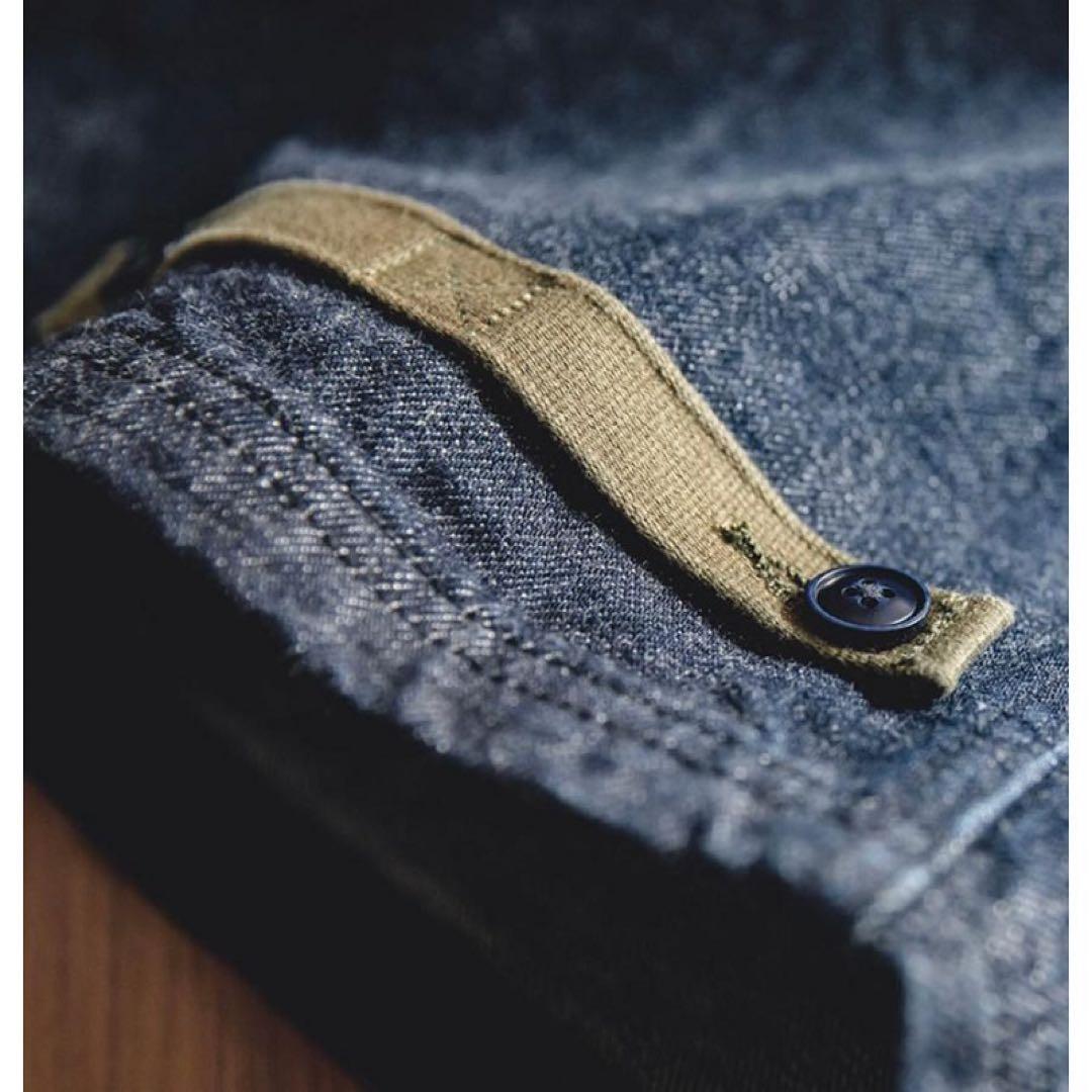 アメリカンレトロ海軍デッキオーバーオール デニム ベーシック オールインワン