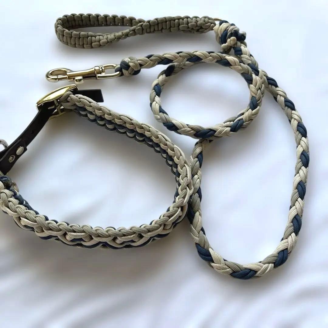 大型犬　首輪　パラコードリード