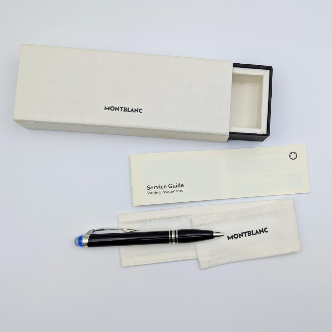 美品 モンブラン スターウォーカー ボールペン ブルードーム 付属品完備