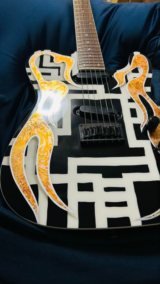 TEJ 布袋モデル風　G柄ファイヤーペイント ※珍しい24F仕様⭐︎samick⭐︎