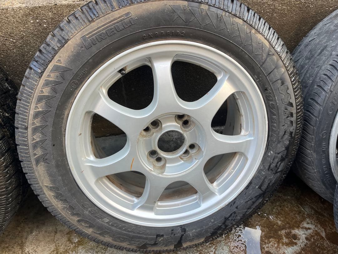 15インチ スタッドレスタイヤ ホイールセット　4穴マルチ