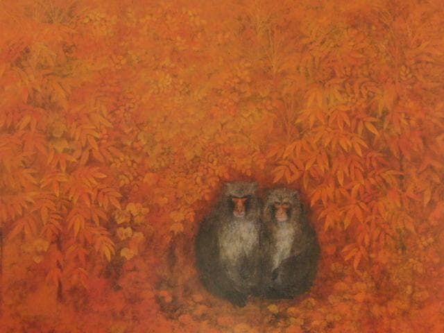 川島睦郎、【叢】、希少な額装用画集より、新品額装付、状態良好