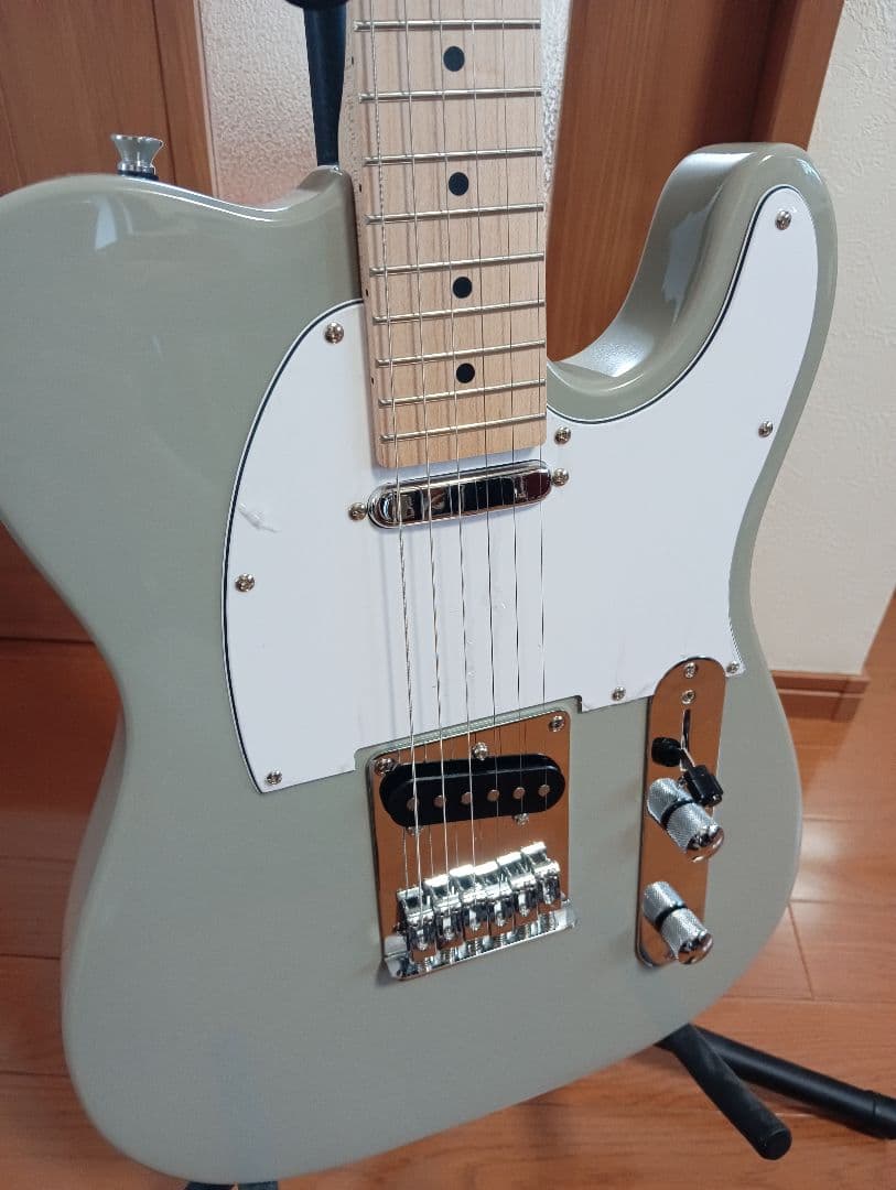 エレキギター　プレイテック　PlayTech　テレキャスター　グレー