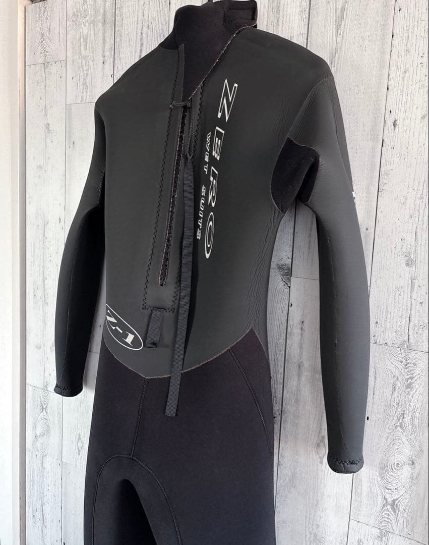 高級ブランド ZERO セミドライ ウエットスーツ フル 5/3mm 裏起毛M
