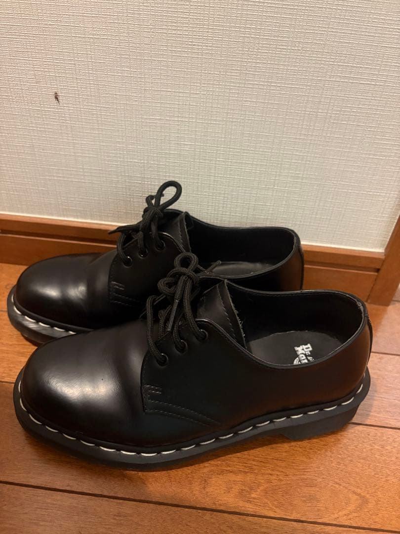美品✨Dr.Martens 1461 ホワイトステッチ 3 ホール シューズ