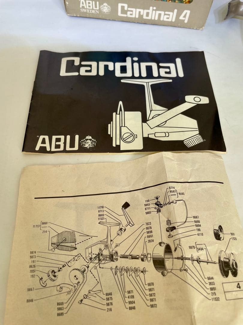 アブ　カーディナル4 替えスプール有り 箱、説明書等有り