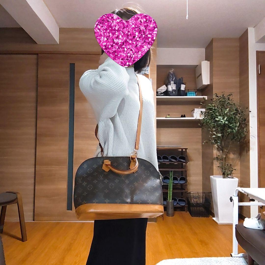 【鑑定済・良品】ルイヴィトン モノグラム アルマ ストラップ付