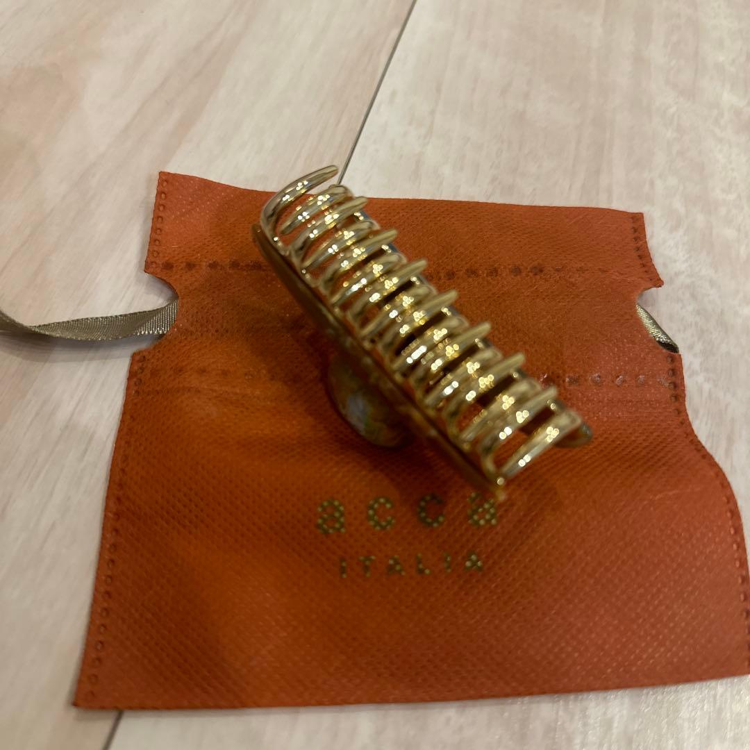 美品★acca ティアラクイーン オレンジ×ターコイズブルー マーブル M