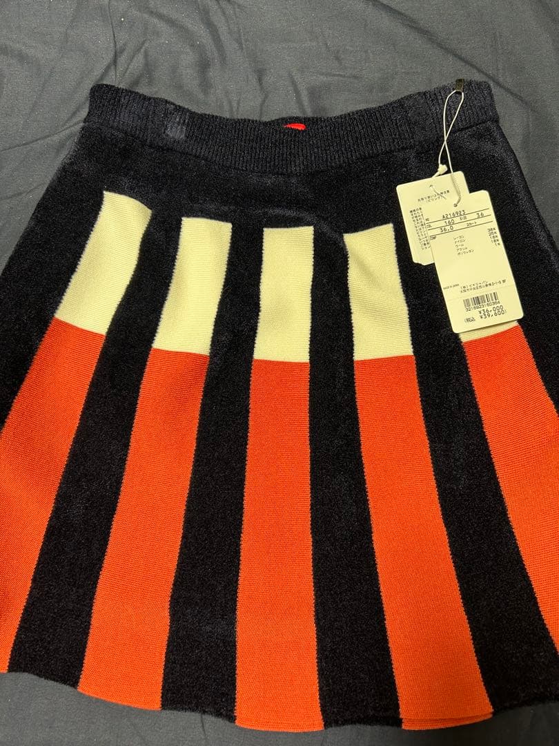 新品　タグ付き　アルチビオ　スカート　冬　ニット　セール　ベロア　未使用