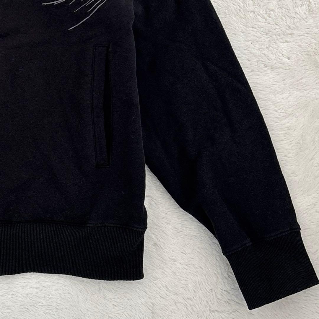 絡繰魂 224068 昇天龍×桜吹雪 刺繍 ジップアップ ジャージ スウェットL