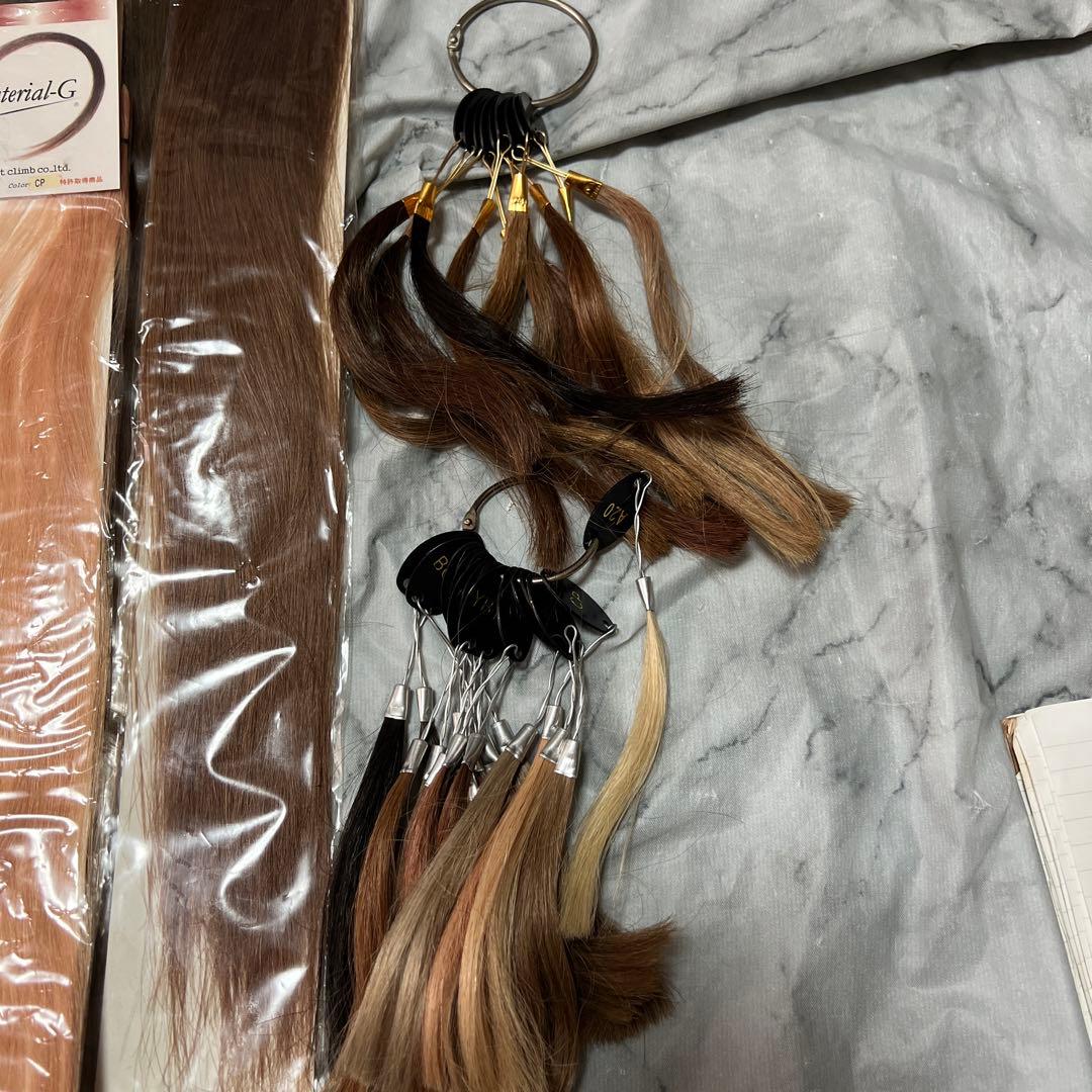 値下げmaterial-G ウィッグ・エクステ 未使用10セットおまけつき