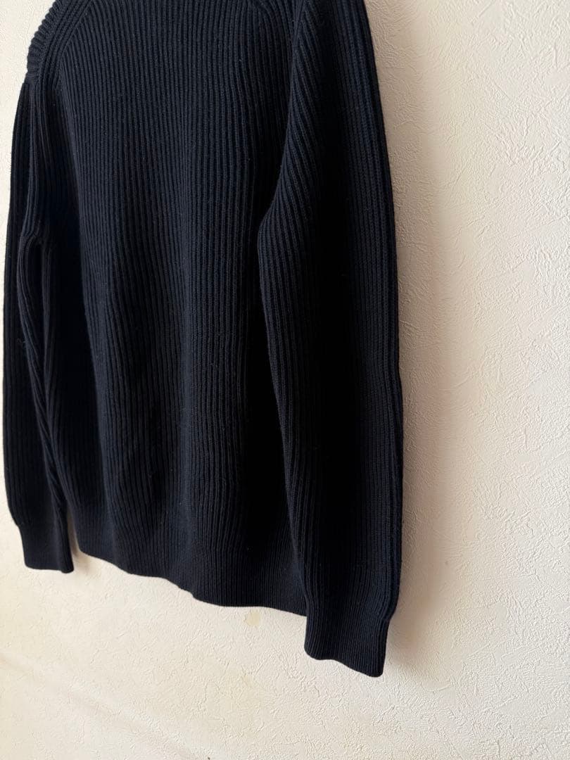 オーラリー　AURALEE 17aw リブニット　サイズ4 ブラック