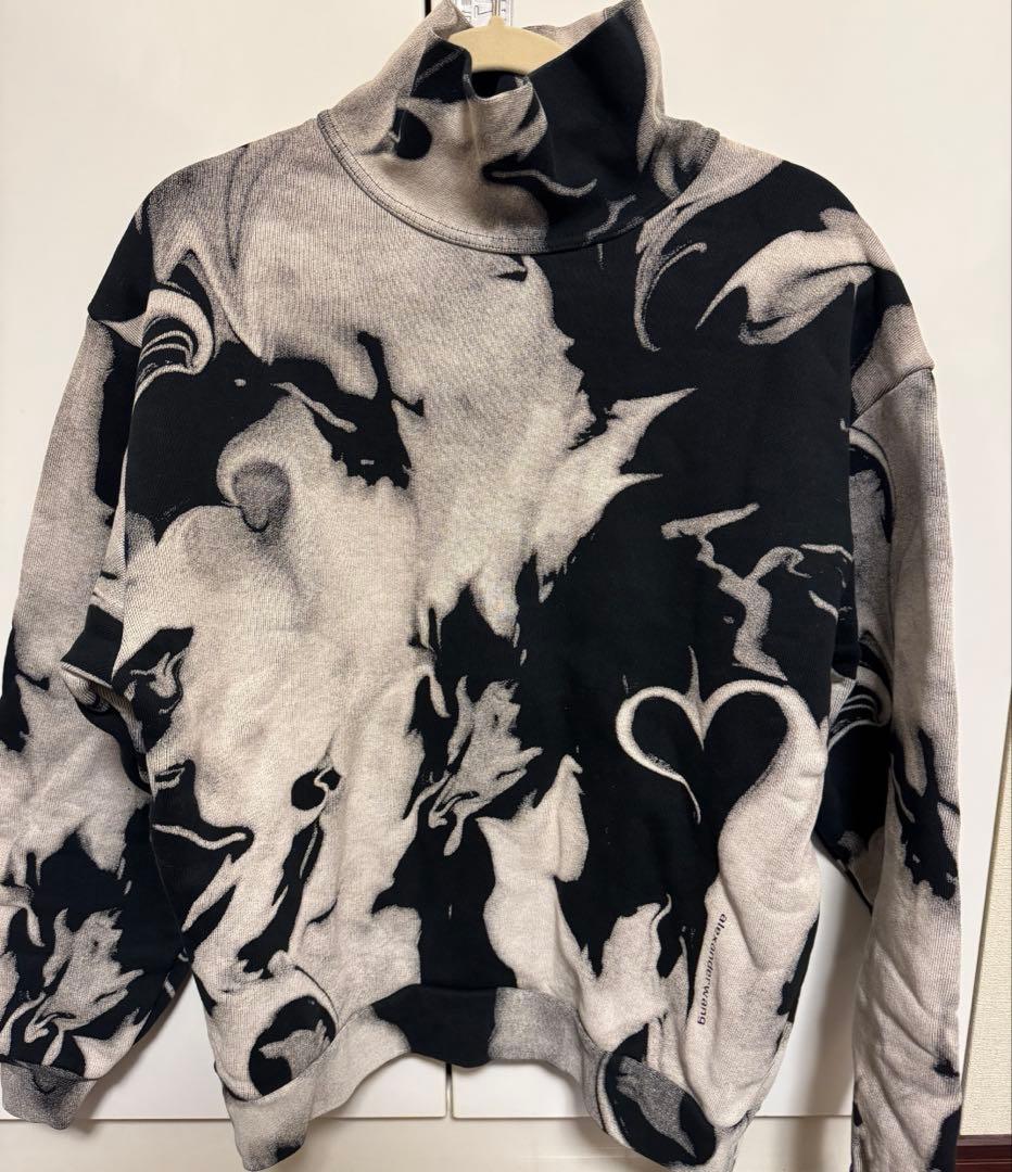 Alexanderwang 総柄ハイネック プルオーバー スウェット XS