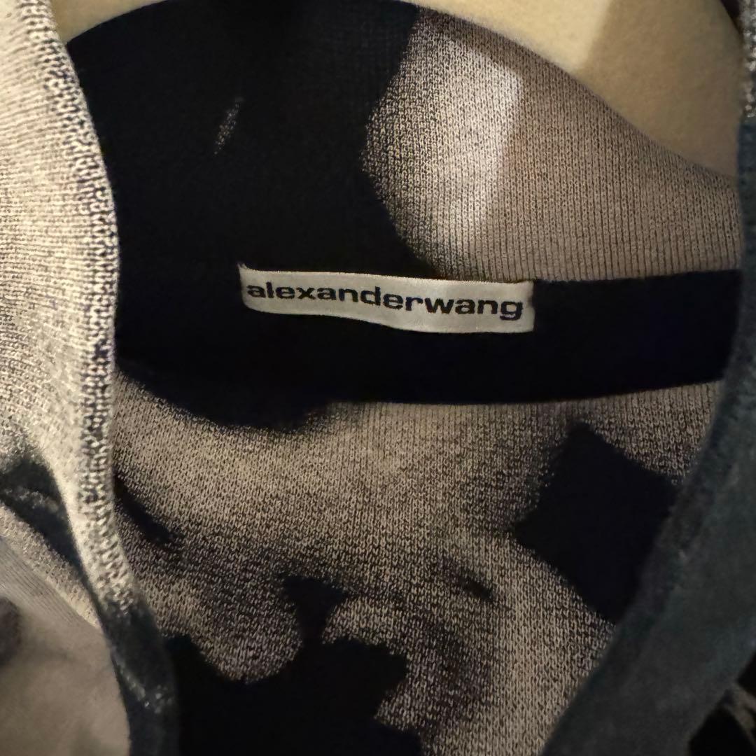 Alexanderwang 総柄ハイネック プルオーバー スウェット XS