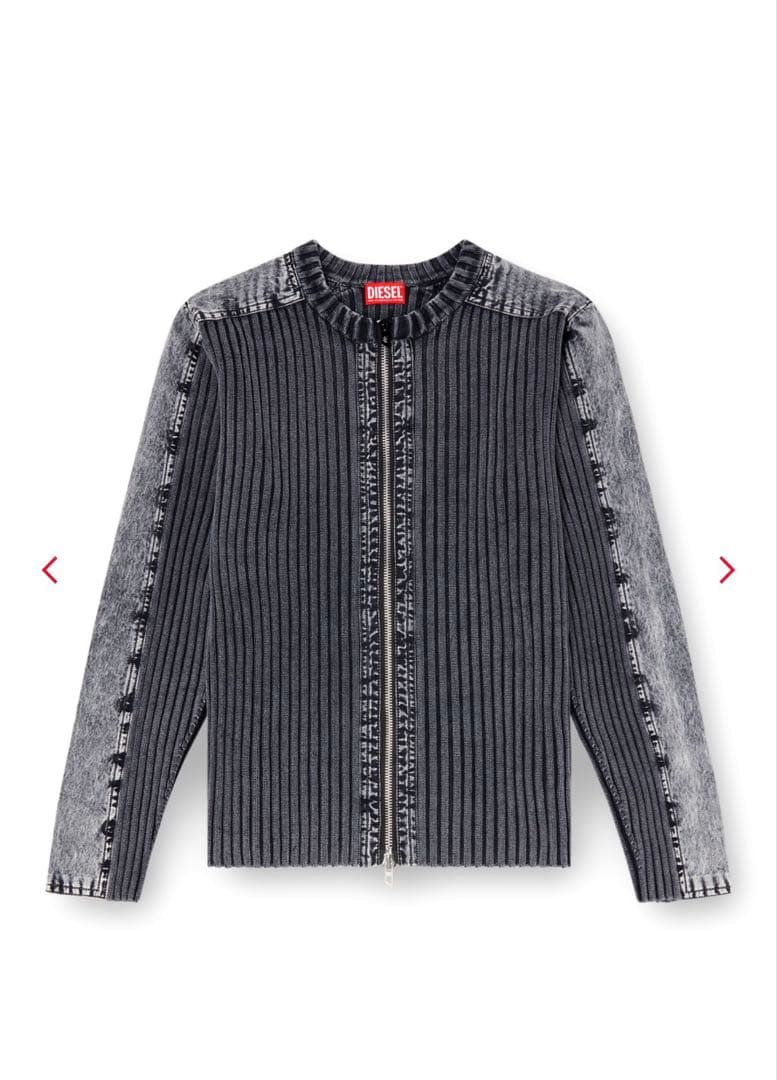 sサイズ diesel k-matty ダブルジップカーディガン