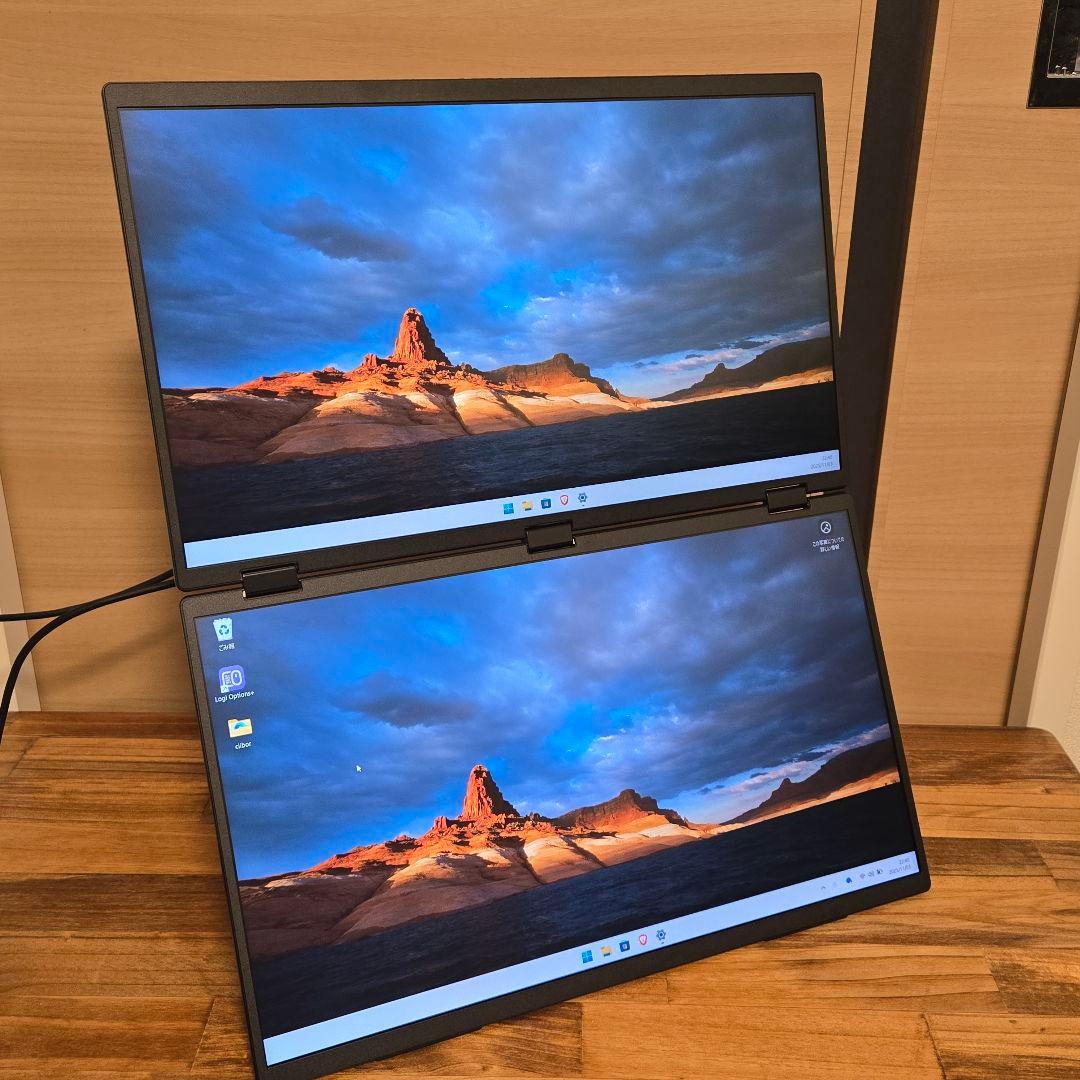 InnoView デュアル 18.5インチ モバイルモニター PM509