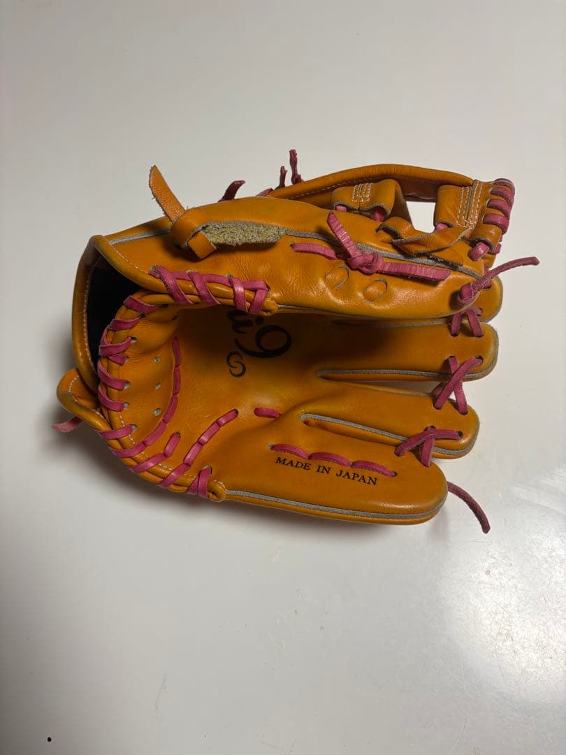 Ori9 硬式野球グローブ 日本製 オレンジ
