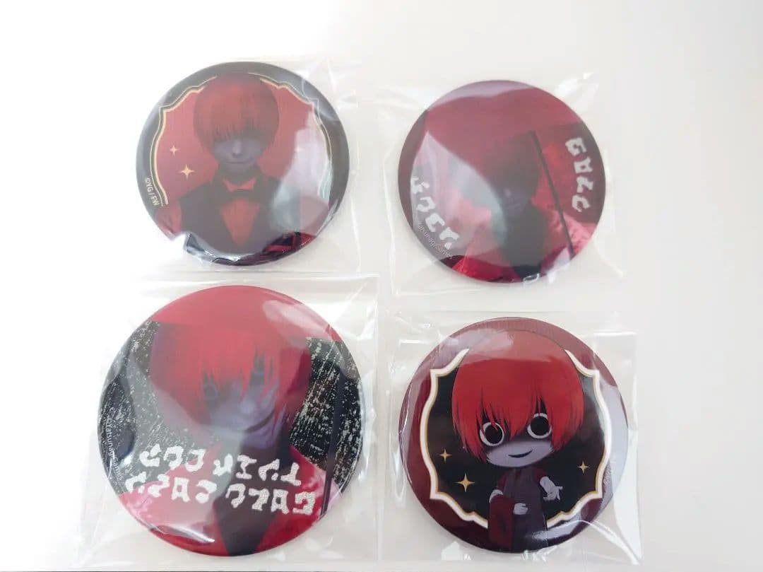 文字化化 赤い傘の男 缶バッジセット