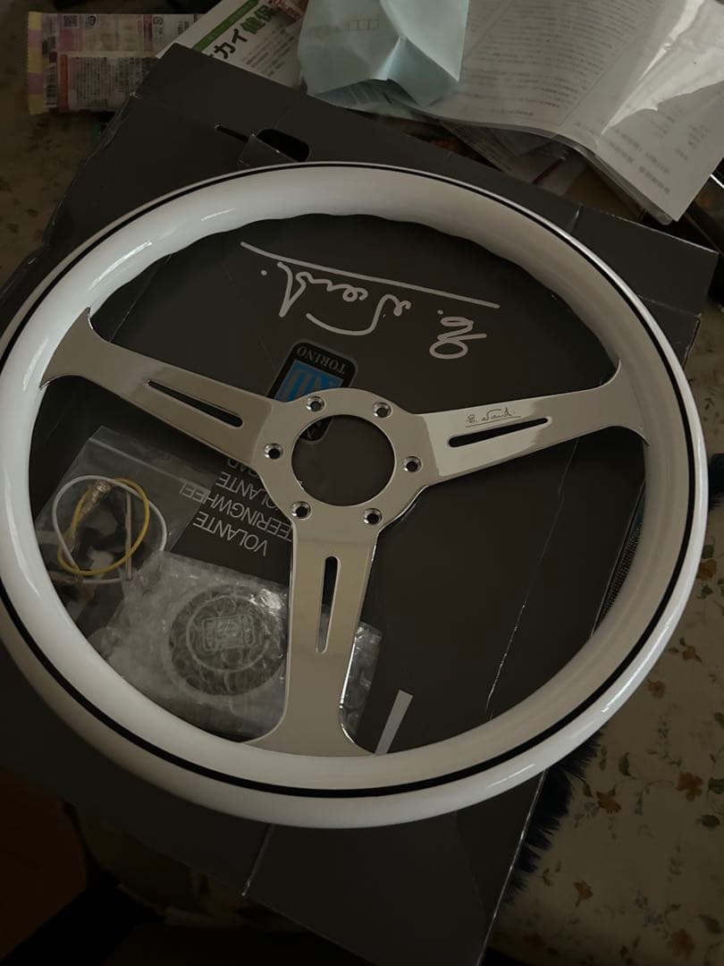 Nardi ステアリングホイール ホワイト35π