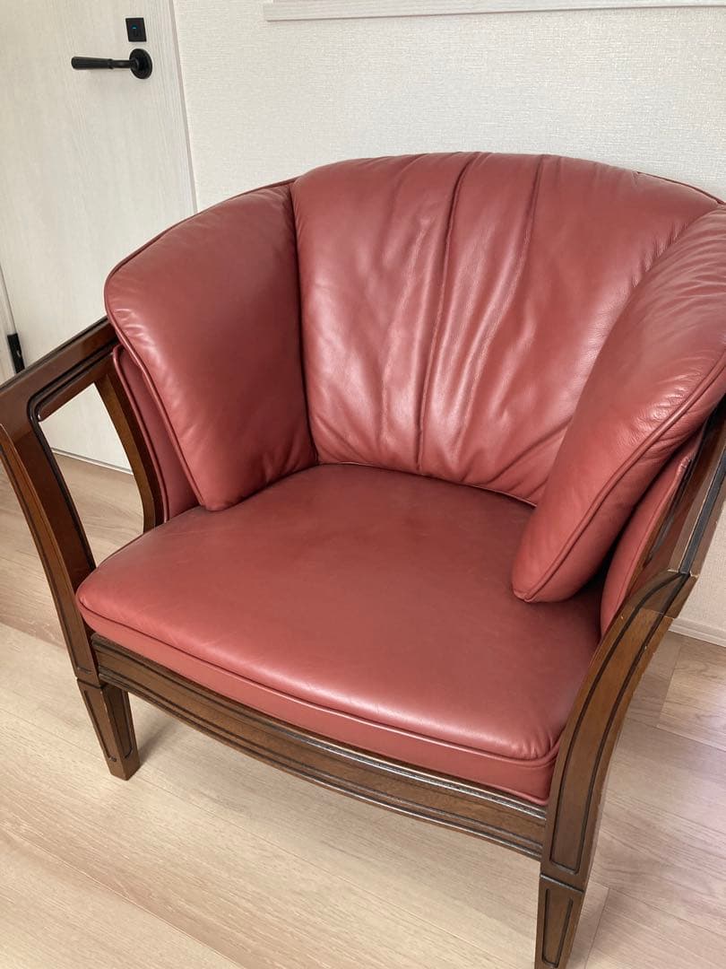 【2脚あり】マルニ木工 地中海ロイヤル シリーズ シャルル アームチェア 本革