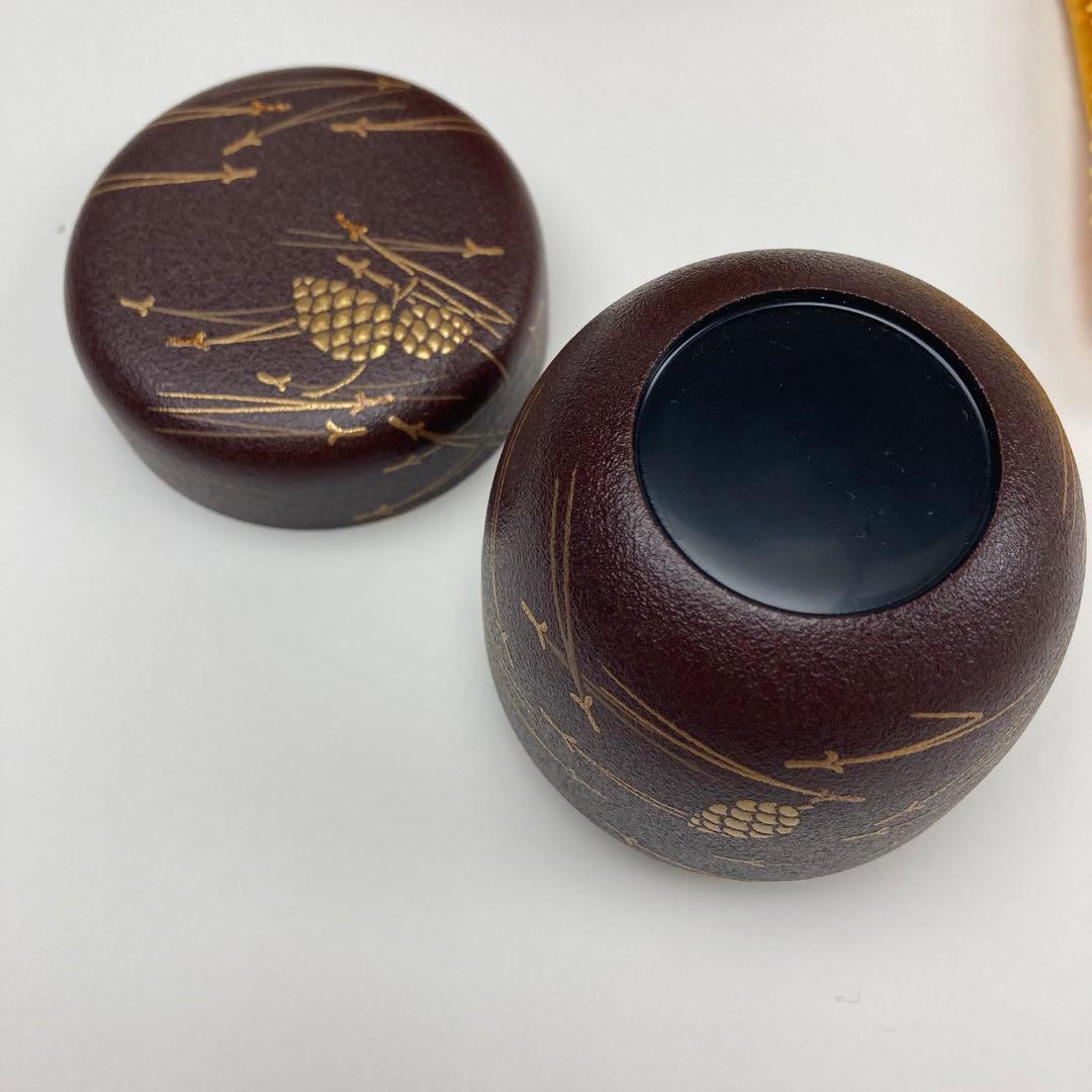 篠崎仙峰 蒔絵 棗 茶道具 漆芸 棗 仙峰 松葉 松 未使用 新品 蒔絵 共箱
