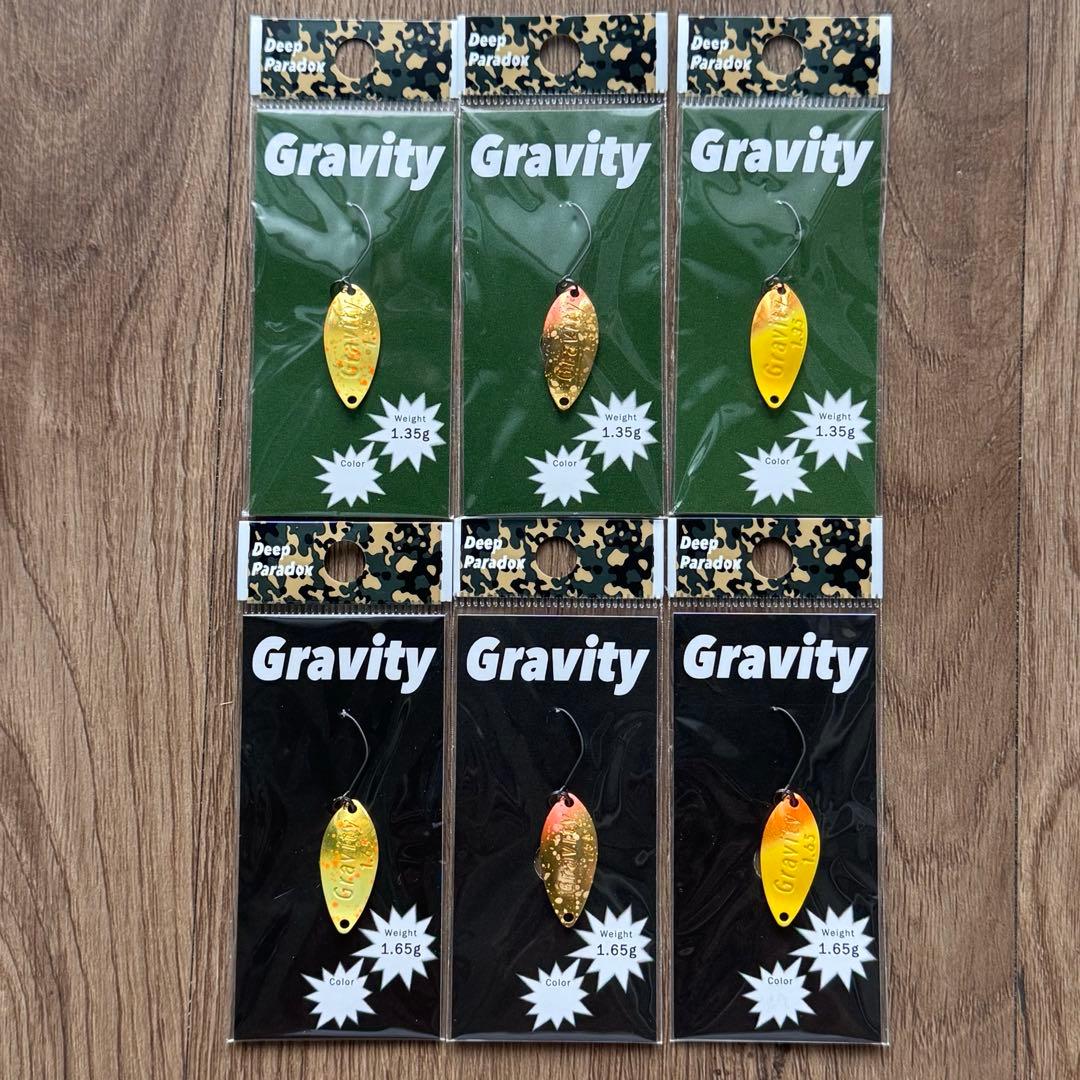ディープパラドックス グラビティ 1.35g 1.65g オリカラ 6点セット