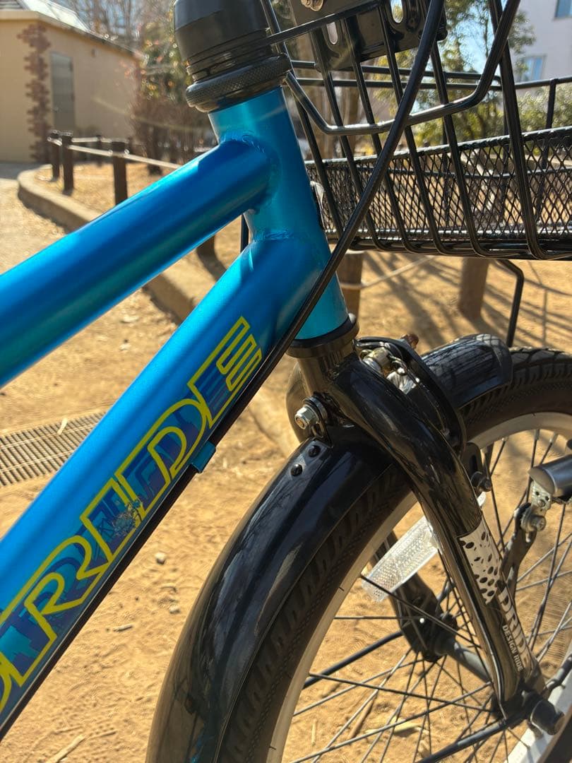 世田谷区直接引渡し限定20インチ　あさひ　ドライド　6段階変速　子供用自転車 青