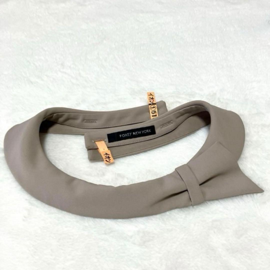 FOXEYNEWYORK ワンピース　襟　フォーマル　オケージョンワンピース　L