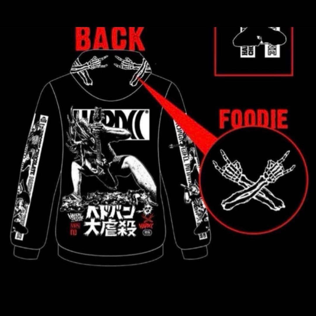 マキシマムザホルモン　ヘドバン大虐殺パーカー　L