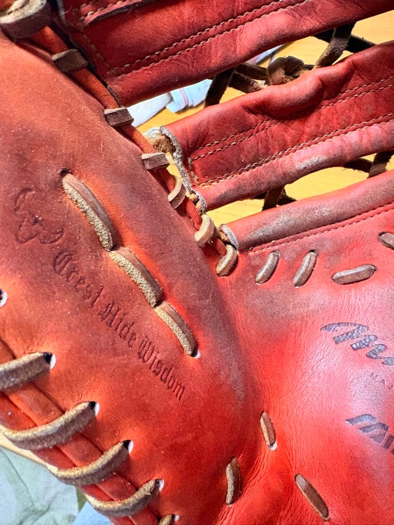 Mizuno Pro 硬式グローブ 右投げファーストミット　赤