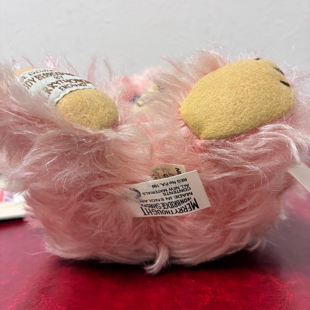 アンティーク　ピンク　テディベア　くま　ぬいぐるみ　鈴　かわいい　ビンテージ