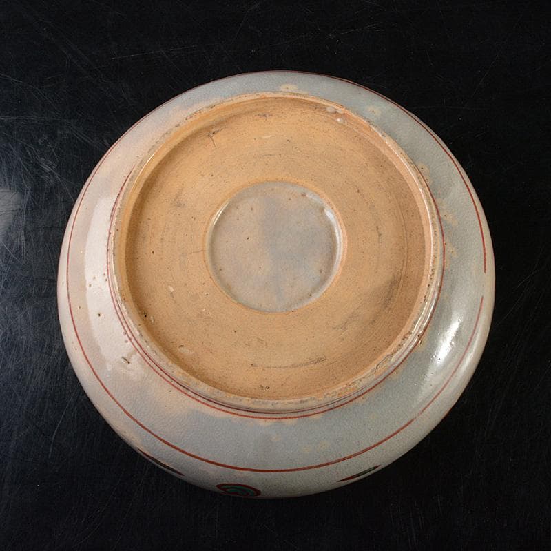 須佐焼(山口県)　古須佐　呉須赤絵写　鉢　時代箱付　M　R6082