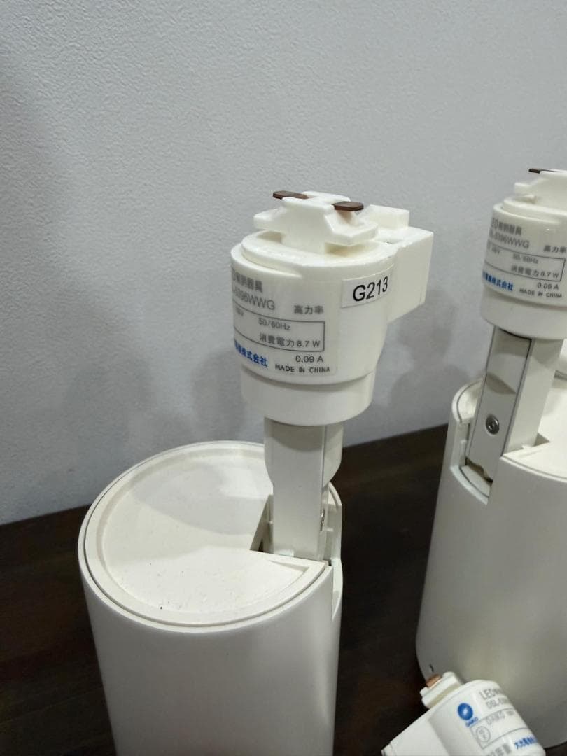 ダクトレール用LEDスポットライト G213 ホワイト 12個セット_A