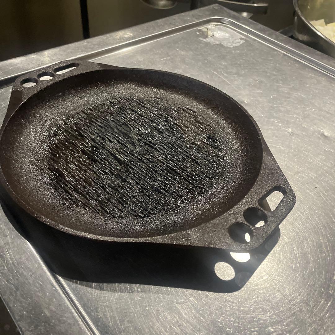 鋳鉄製バーベキューグリルプレート