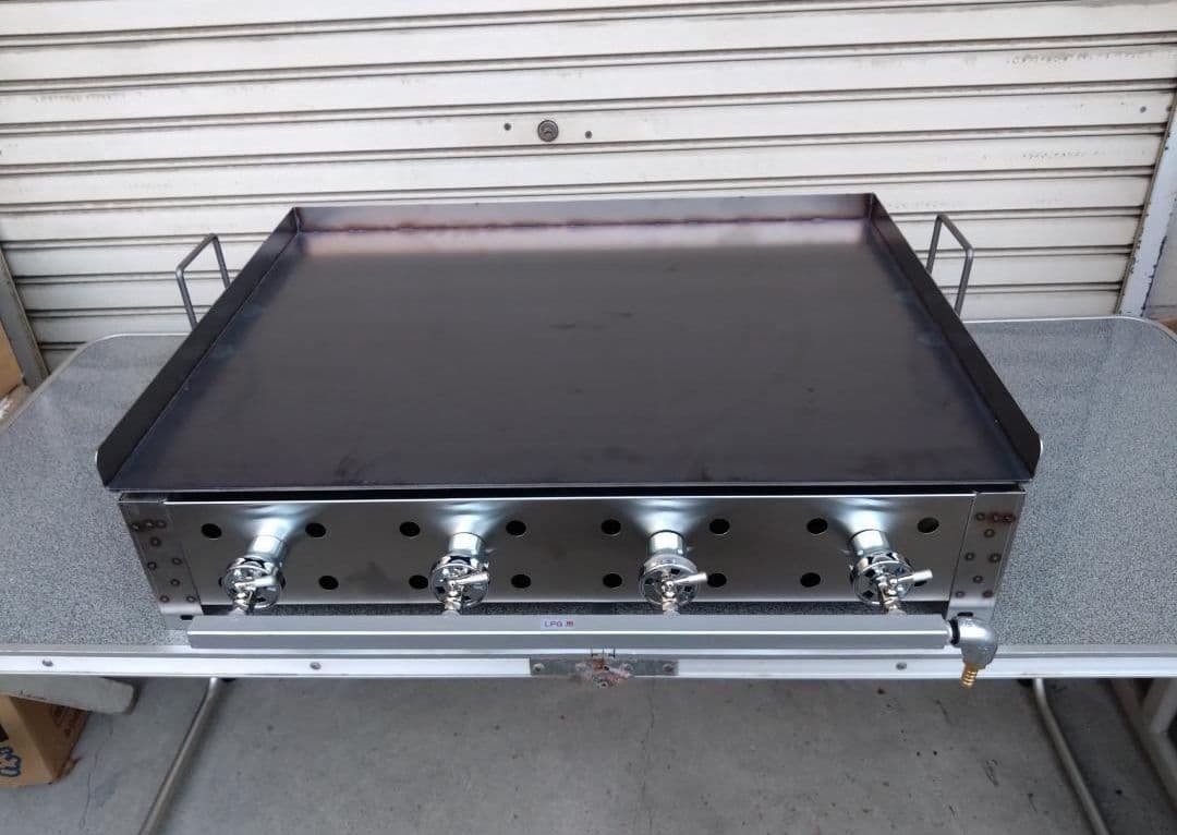 新品 極厚９ミリ鉄板 海の家 ７５✕５５ 鉄板焼 コンロ 送料無料 お好み焼き