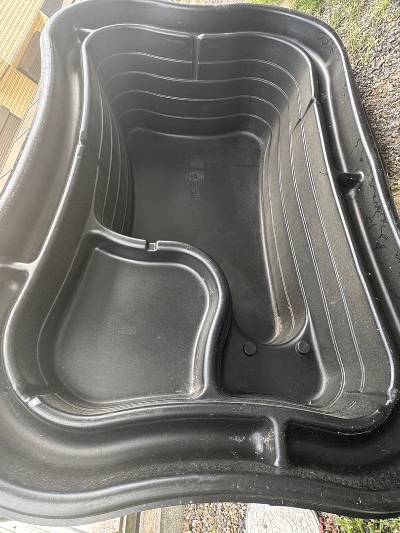 まちゃ　大型　成型池 プラ池 W210×D140×H60(最深)cm