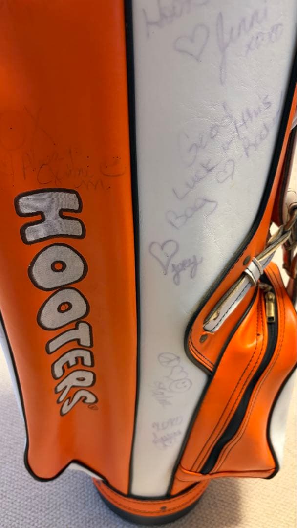 レア　Hootersロゴ付　ビンテージ　キャディバッグ HotZ社製